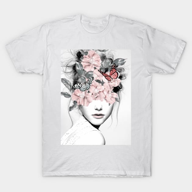 WOMAN WITH FLOWERS 10 T-Shirt by Dada22